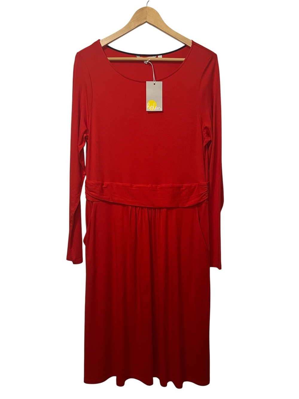 Boden Abigail Long Sleeve Jersey Dress Size 12 - Picture 2 of 8